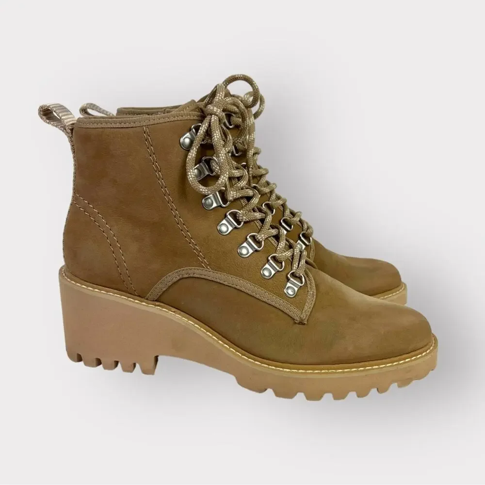 Dolce Vita Huey Hiker Lace-Up Bootie in Mushroom Nubuck Size 10 - Picture 15 of 15